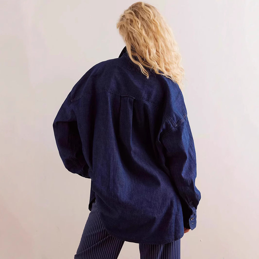 Women Oversized Denim Shirt Amarae