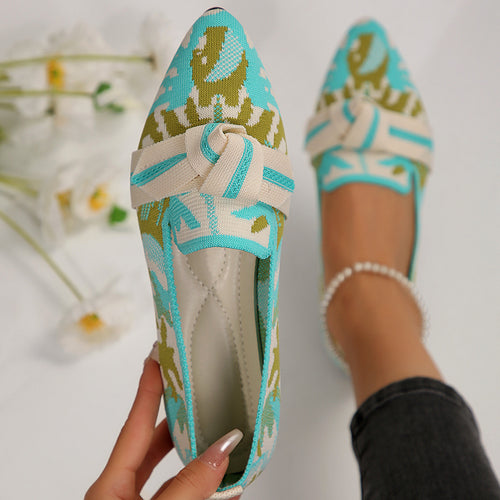 Ladies Elegant Tied Lace Ballerinas Amarae