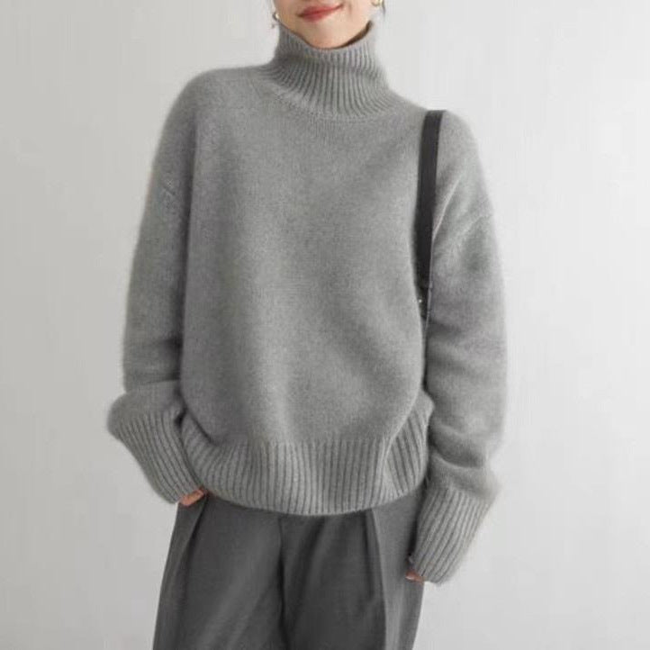 Pull à col roulé pour femmes en laine de haute qualité Chic & Stil