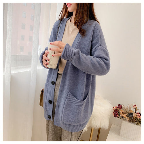Fashion knit jacket for ladies with a soft material and an innovative cut Amarae