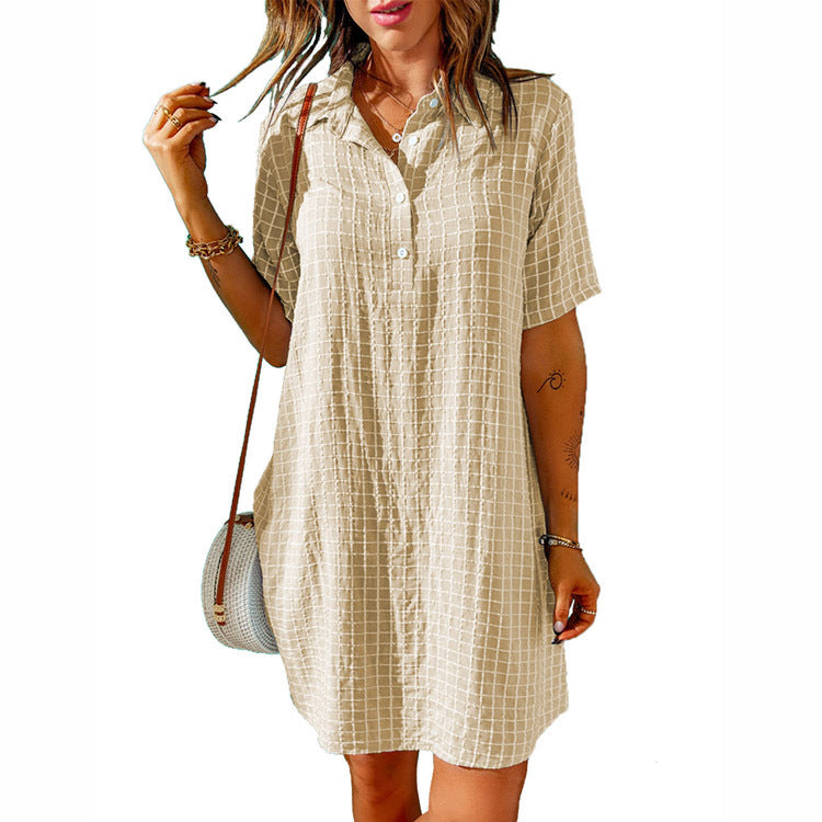 Casual dress for women with button detail and relaxed fit Lune London