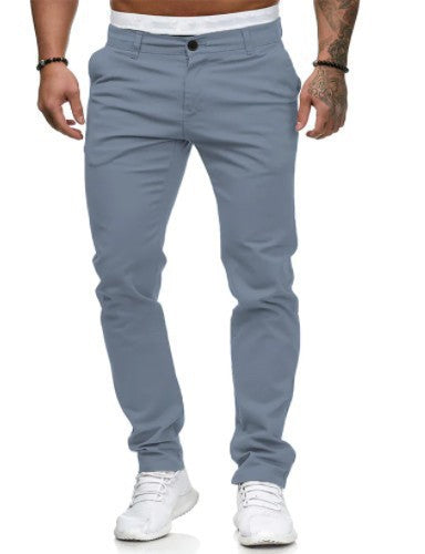 Modern Slim-Fit Chino Pants for Men with Elastic Waist Lune London