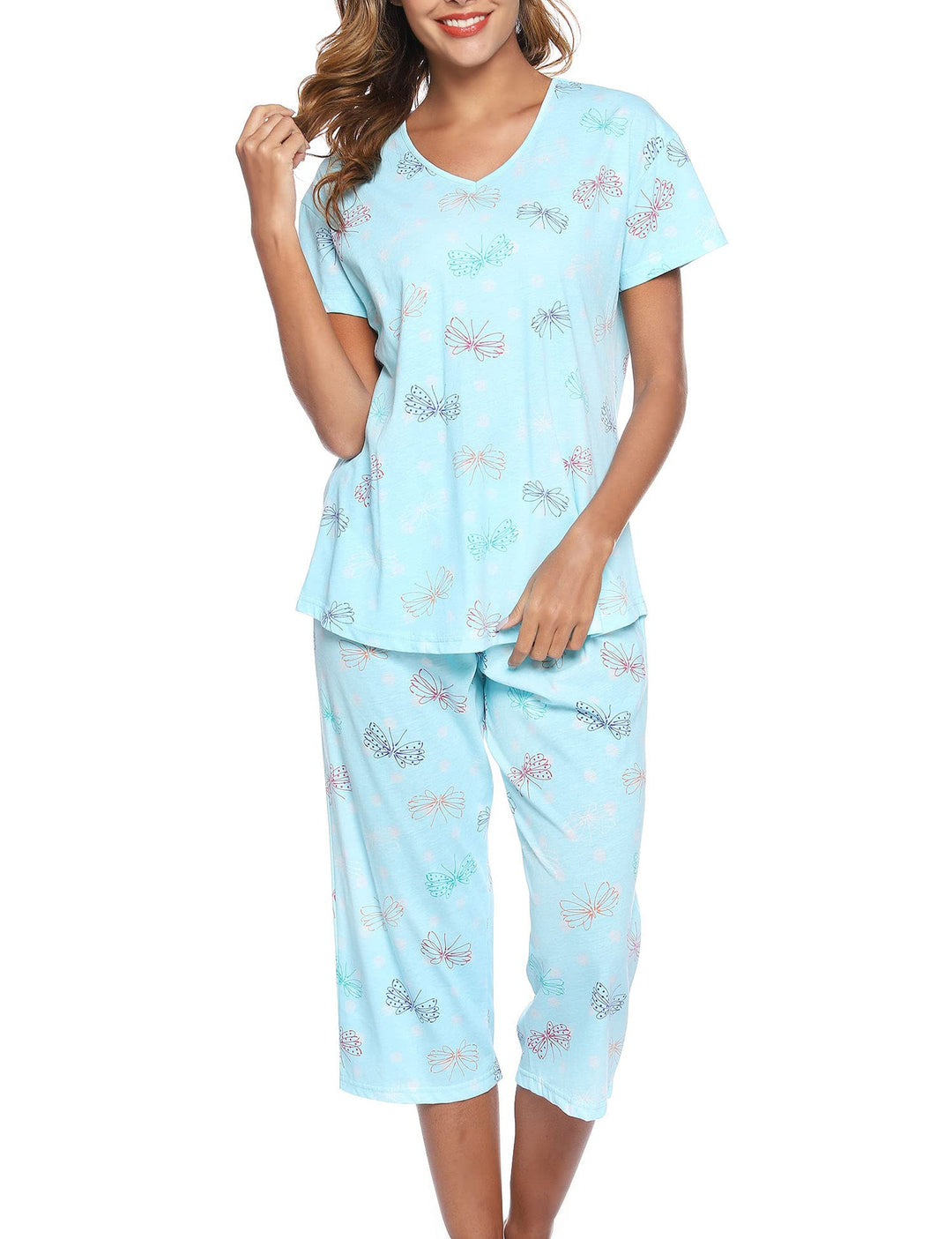 Fun graphic pajama set for women Lune London