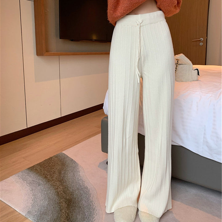 Pantalons larges en tricot pour femmes Chic & Stil