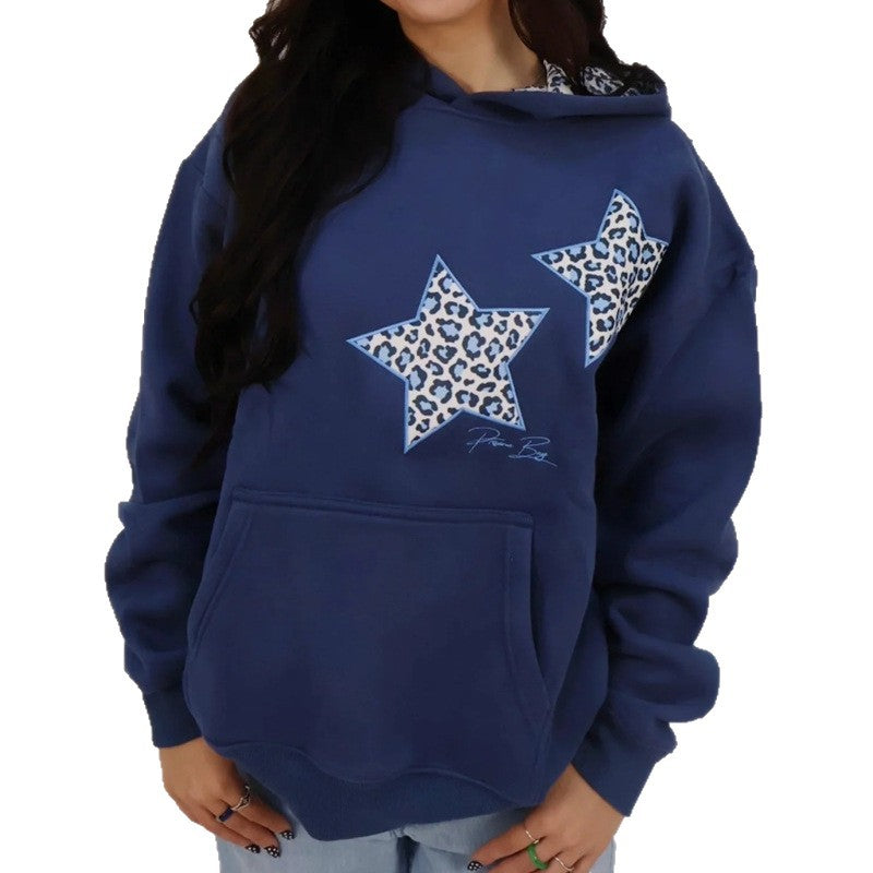 Sweat-shirt à capuche pour femmes avec motif animal créatif Chic & Stil