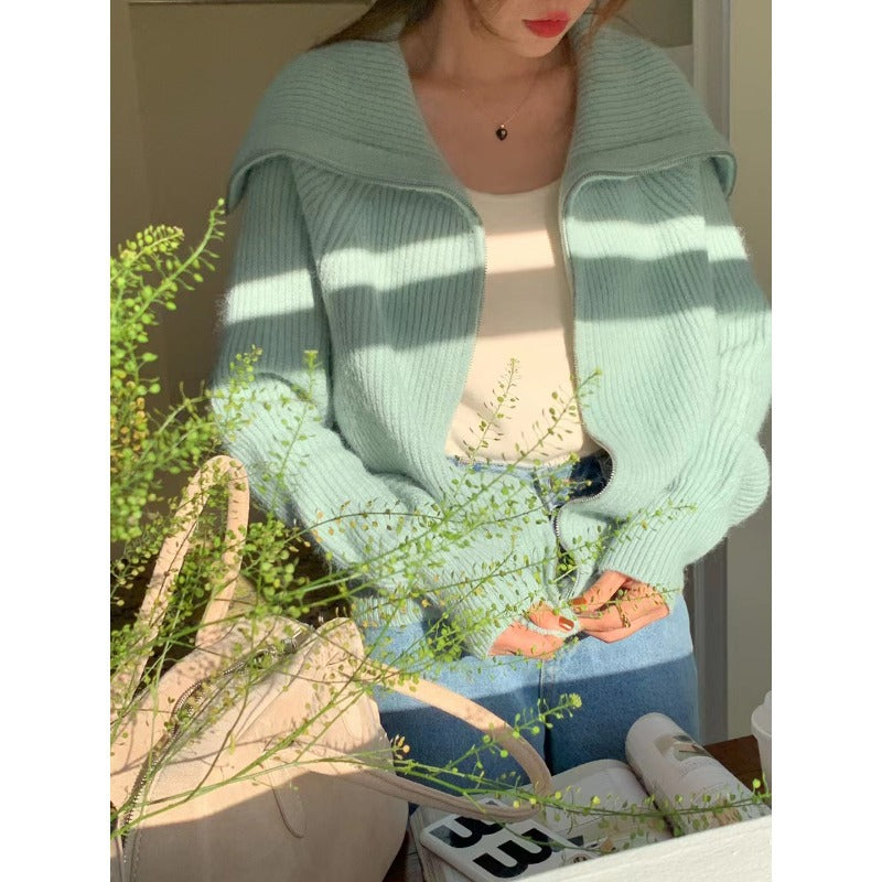 Cardigan femme avec col large et design texturé Chic & Stil