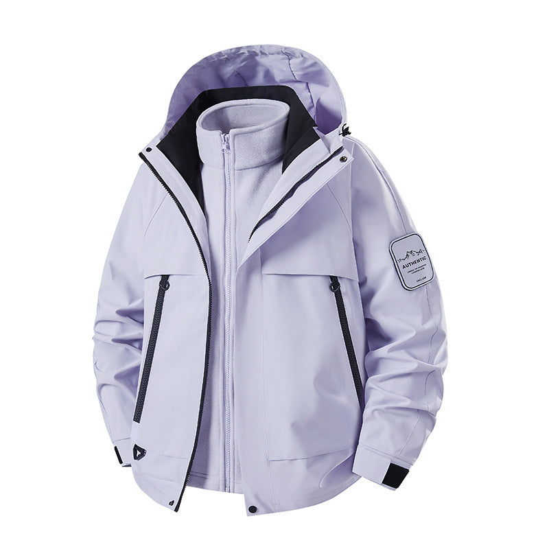 Men's two-in-one waterproof winter parka with removable fleece inner jacket Amarae