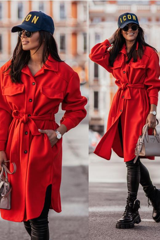 Ladies Oversized Chic Wool Coat