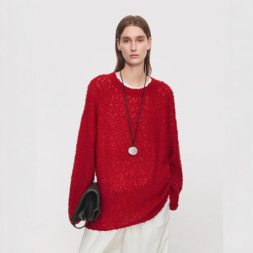 Pull en tricot confortable pour femme avec un matériau doux et une coupe oversize Chic & Stil