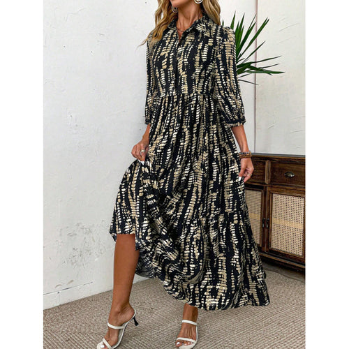 Maxi dress for women with casual collar and relaxed fit Amarae