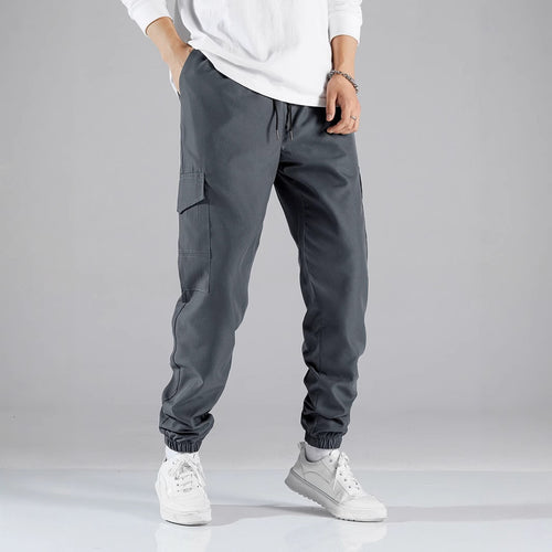 Men's cargo jogger pants with elastic waistband and side pockets Amarae