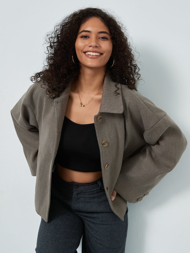 Ladies casual oversized double-breasted jacket Amarae