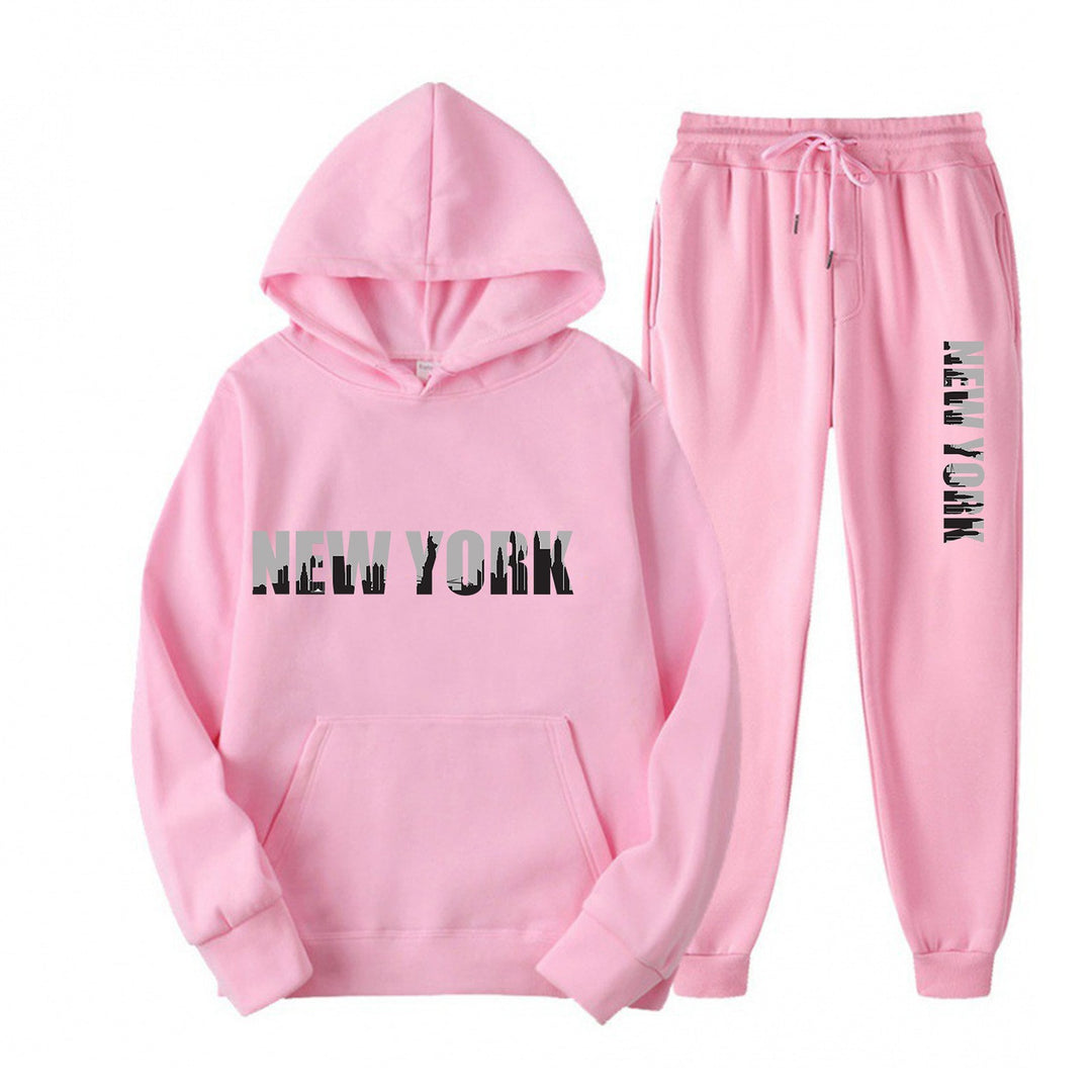 Women's sporty tracksuit with stylized New York print Chic & Stil