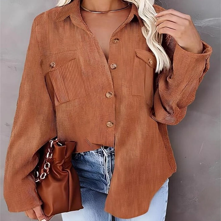 Utility jacket for women with detailed treatment of buttons and pockets Lune London