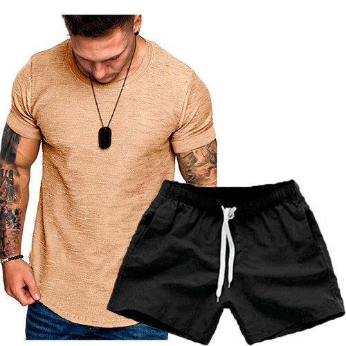 Men's leisure T-shirt and shorts set Amarae
