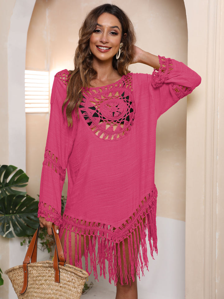 Ladies Fringe Detail Wrap Lune London