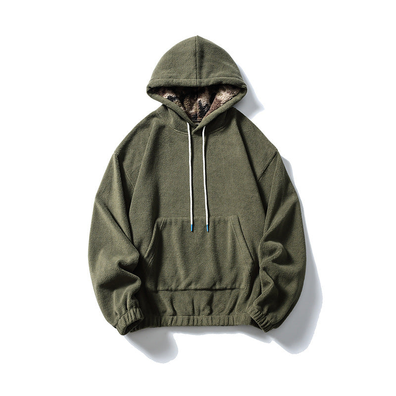 Unisex Oversize-Fleece-Hoodie with teddy lining, kangaroo pocket and elastic hem Amarae