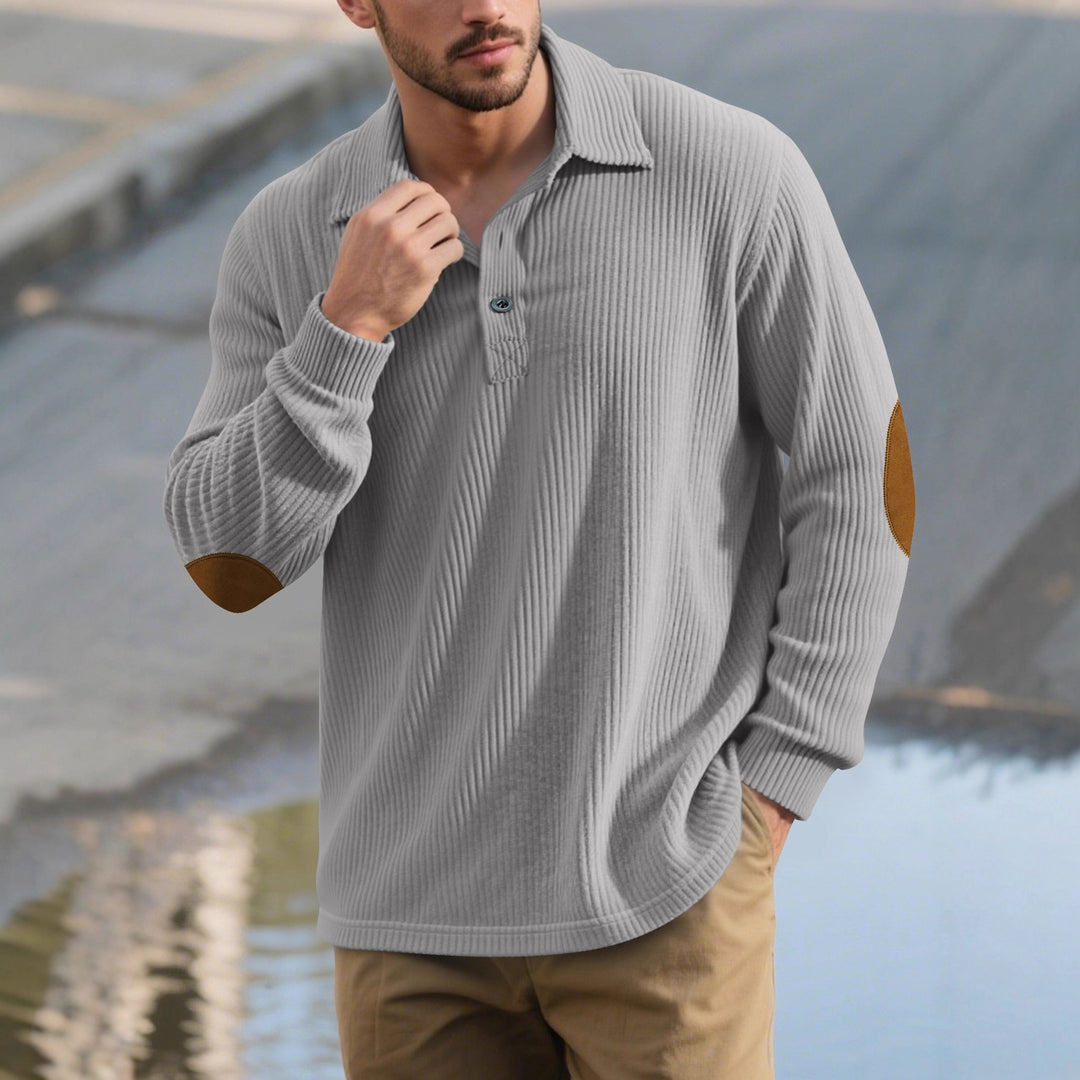 Men's Long Sleeve Polo Lune London