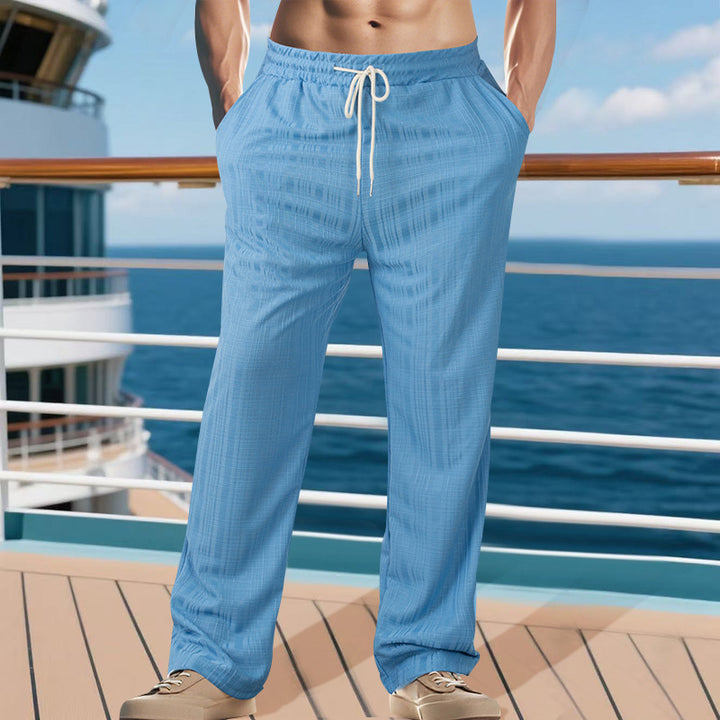Casual men's pants with adjustable waist and breathable materials Lune London