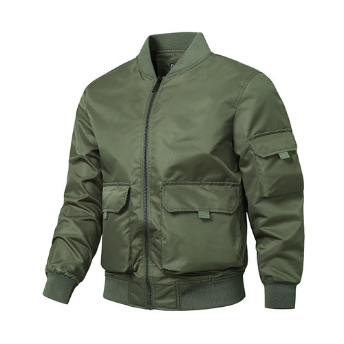 Men's sporty bomber jacket with practical pockets and elastic cuffs Amarae