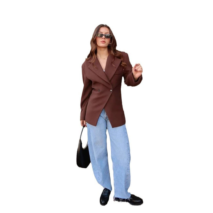 Elegant blazer jacket for women with double button details Lune London