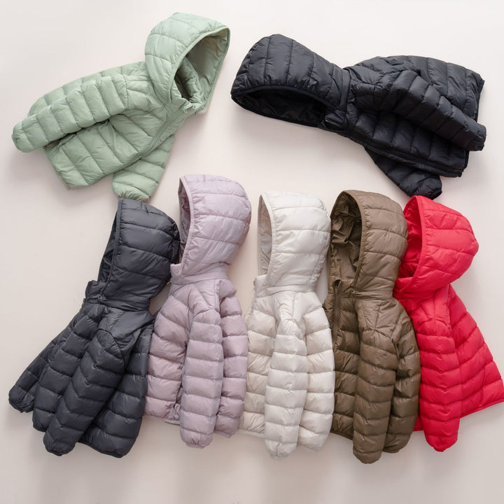 Ladies warm quilted jacket with hood Amarae