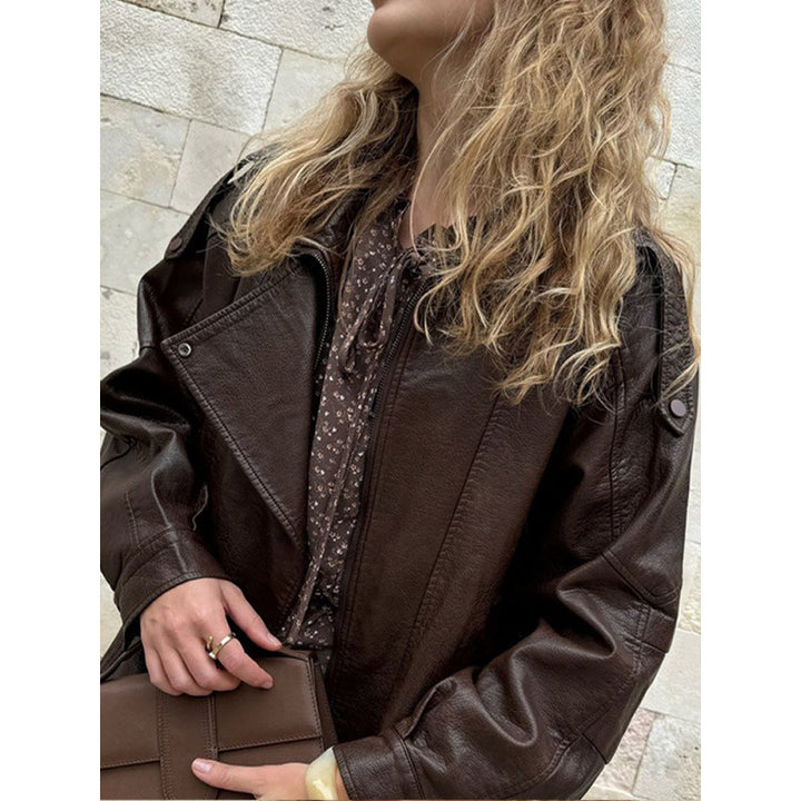 Trendy leather jacket for women with urban style Lune London
