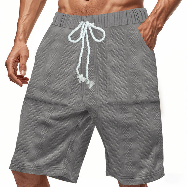 Shorts de bain sportifs pour hommes avec taille élastique et cordon de serrage Lune London