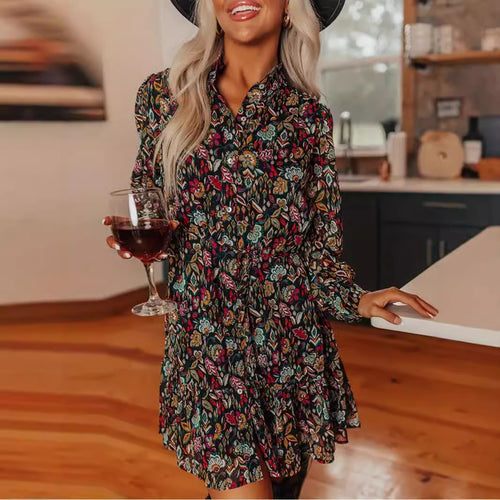 Blouse dress for women with floral design Amarae