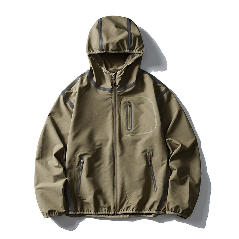 Unisex Waterproof Softshell Outdoor Jacket with Welded Seams and Hood Amarae
