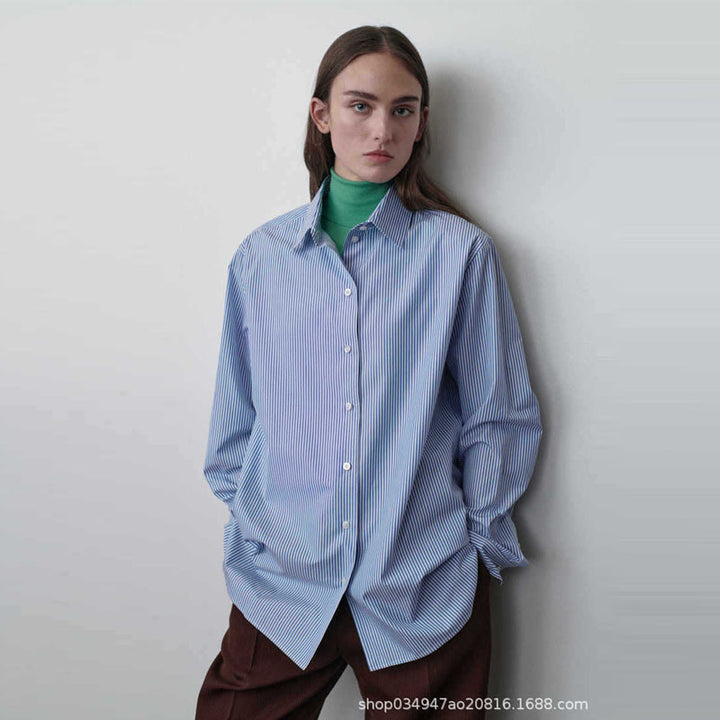 Blouse rayée pour femmes dans une coupe oversize moderne Chic & Stil