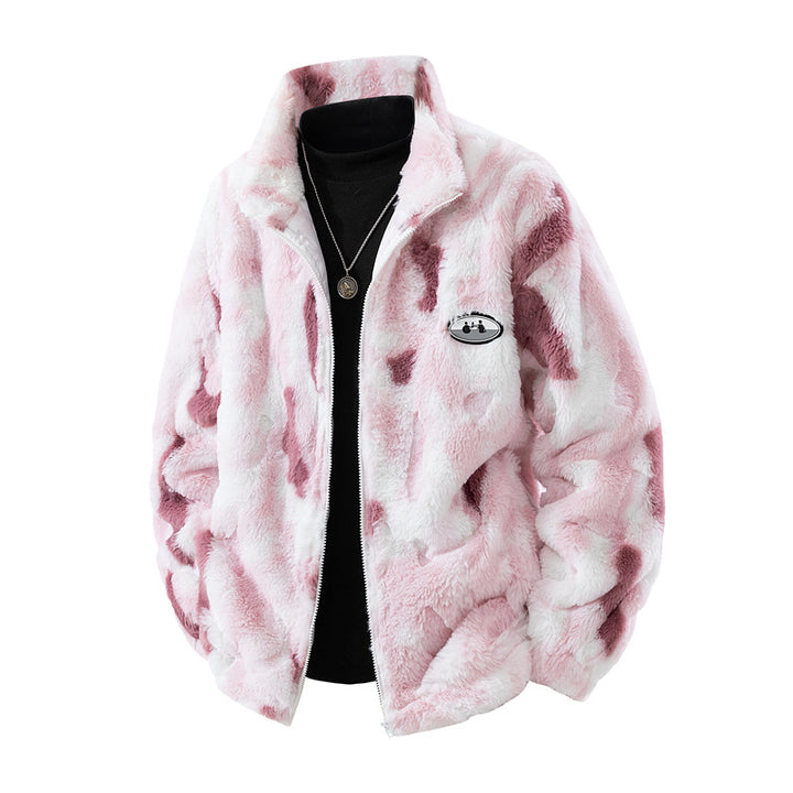 Ladies cozy fleece jacket with high collar Lune London