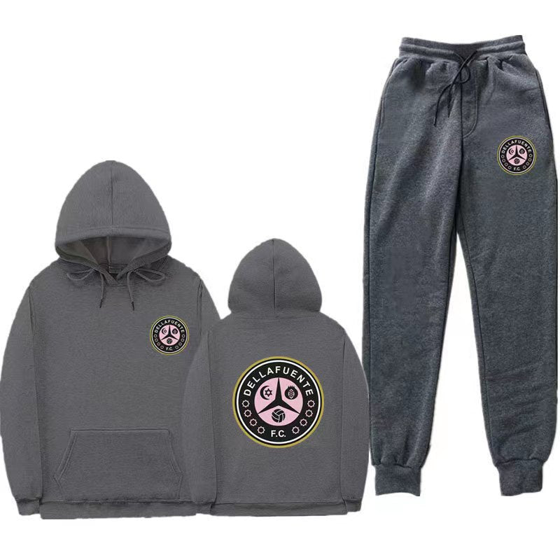 Women's set of hoodie and jogging pants with unique print Lune London