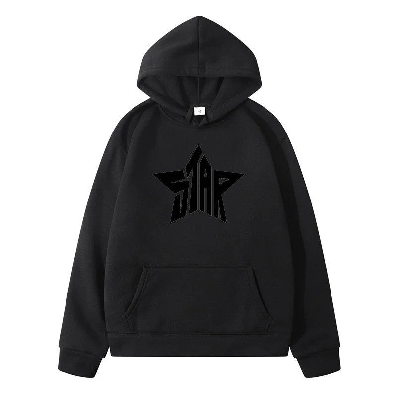 Women's hoodie with stylish star motif Chic & Stil