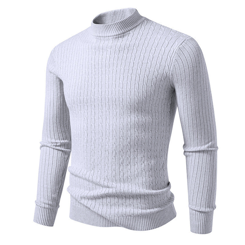 High-quality knitted turtleneck sweater for men Lune London
