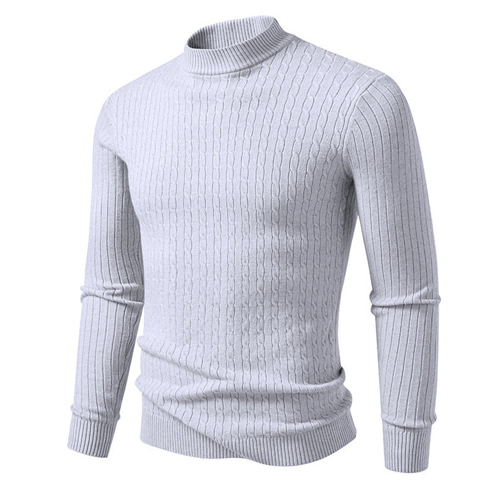 High-quality knitted turtleneck sweater for men Lune London