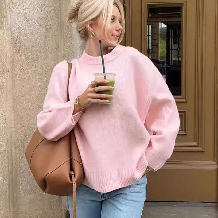 Casual sweater for women with drop shoulders Lune London