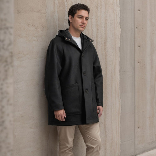 Practical and stylish softshell jacket for men with hood Amarae