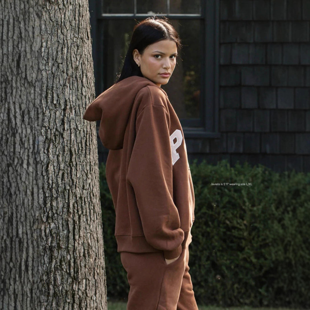 Women's hoodie with striking lettering and soft inner lining Lune London