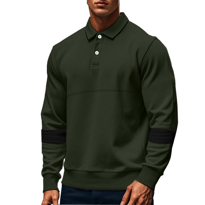 Men's Polo-Sweater with long sleeves and modern fit Lune London