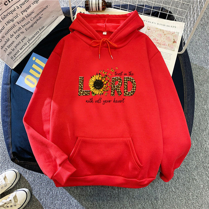 Women's hoodie with inspiring sunflower design Chic & Stil