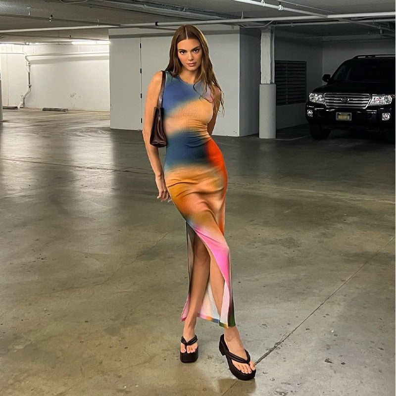 Chic and Stylish Trendy Abstract Maxi Dress for Women