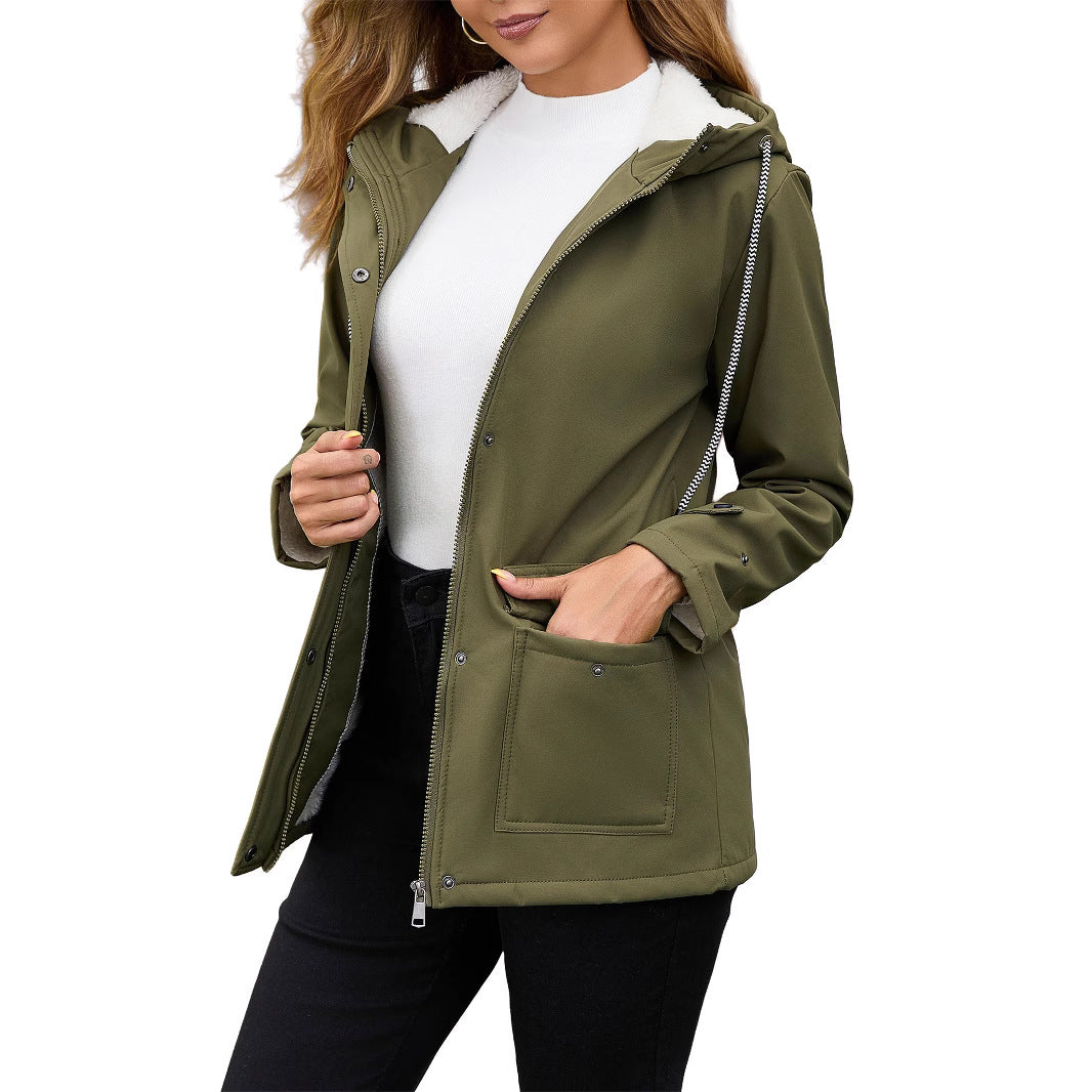 Women's outdoor jacket with soft lining and practical pockets Lune London