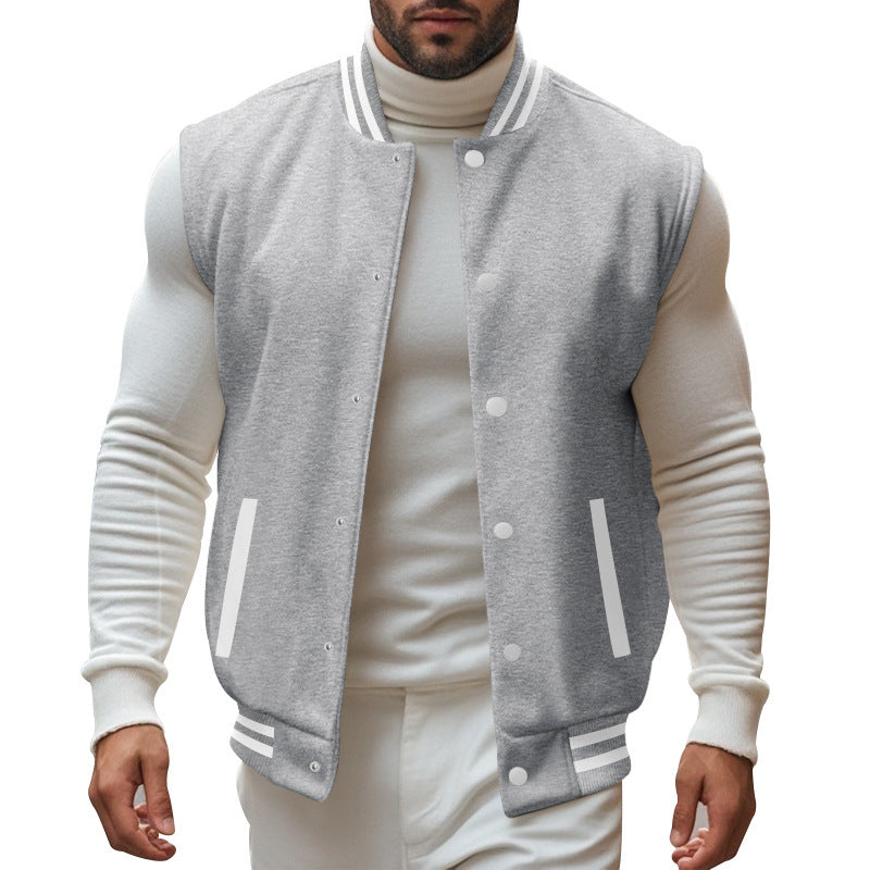 Sports jacket for men with button placket and breathable lining Lune London