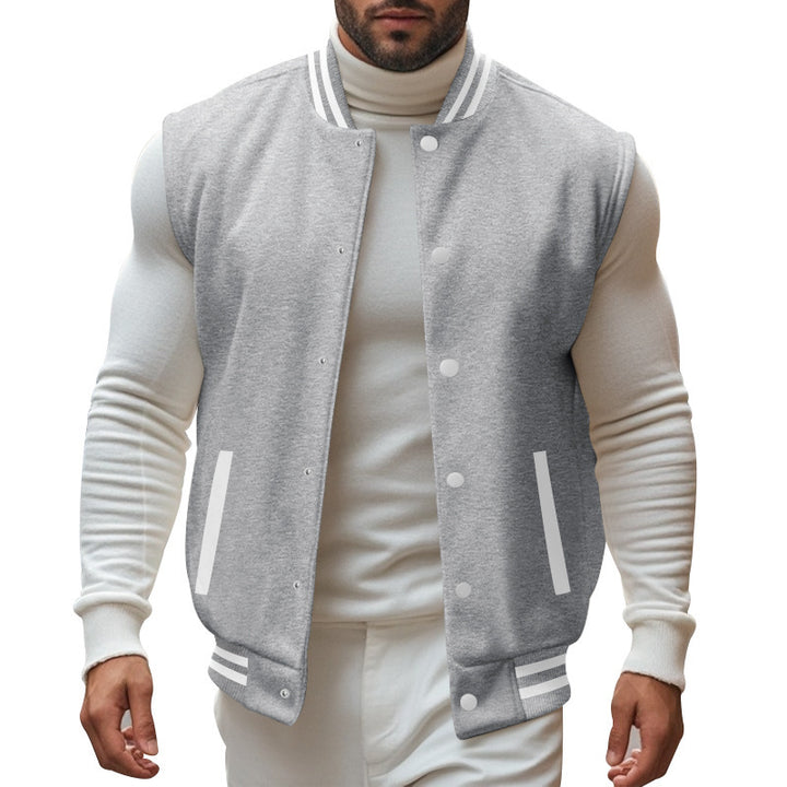 Sports jacket for men with button placket and breathable lining Lune London