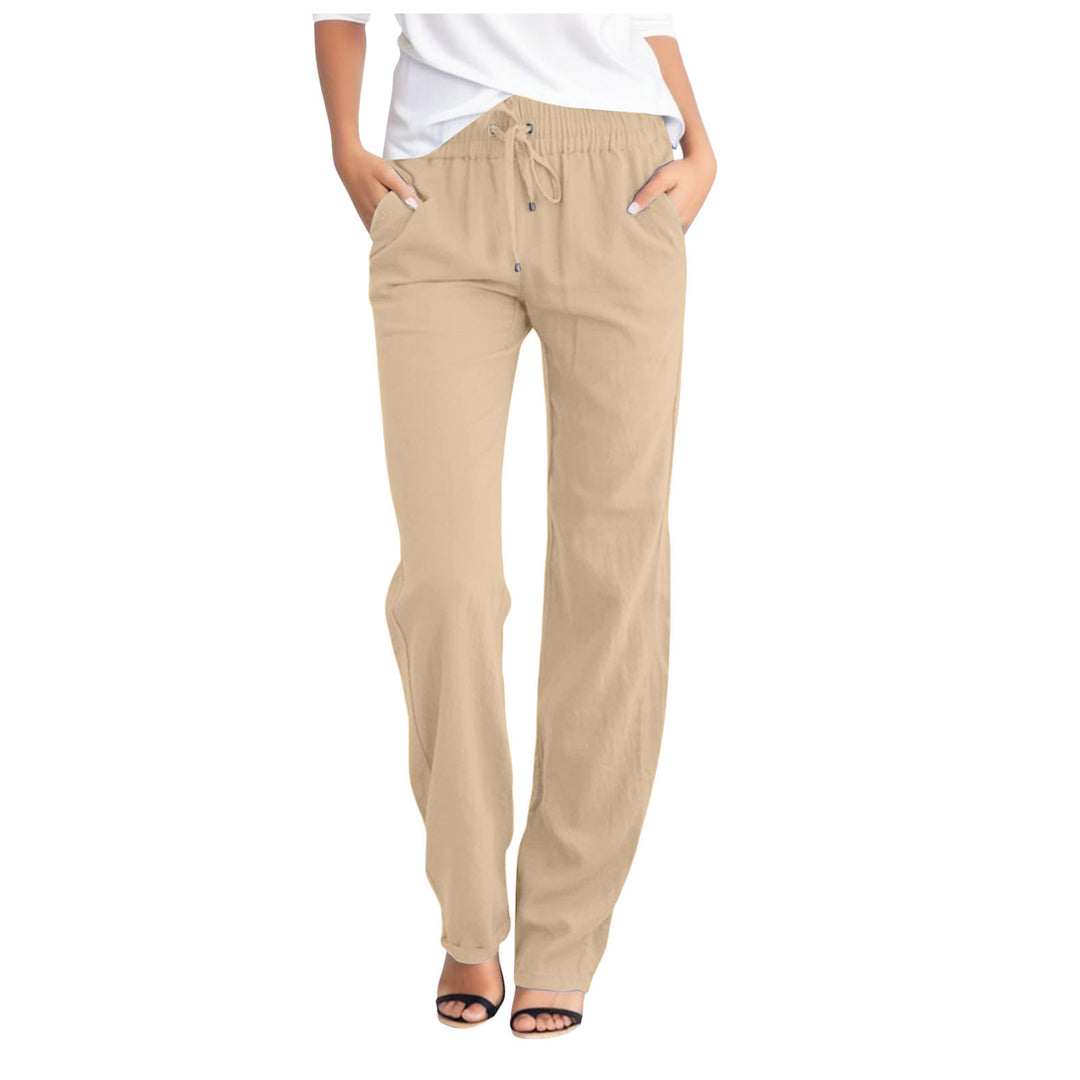 Comfortable leisure pants for women with elastic waistband and practical side pockets Lune London