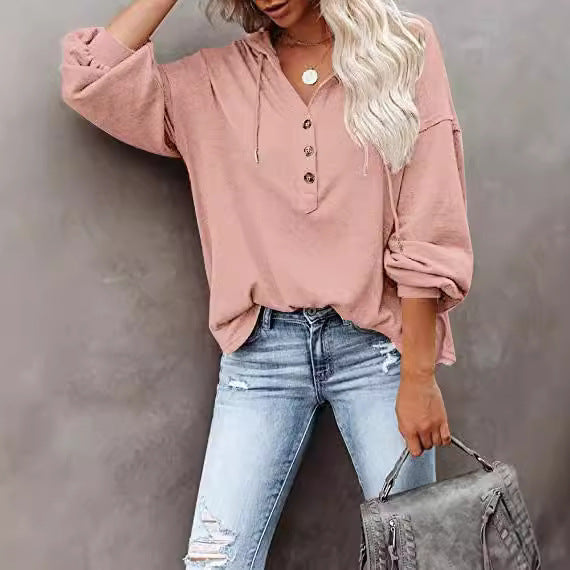 Amarae Women's Casual Hooded T-shirt