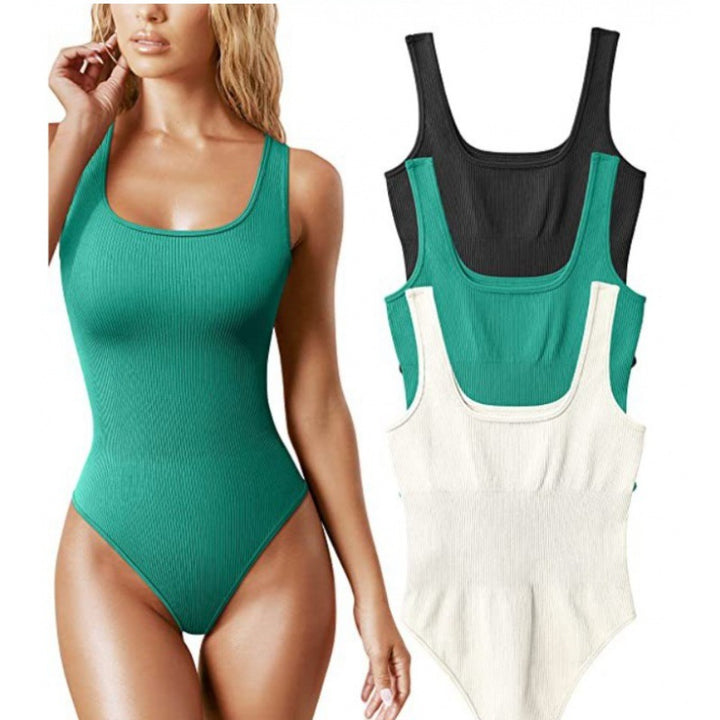 Lune London High Neck Ribbed Women's Swimsuit