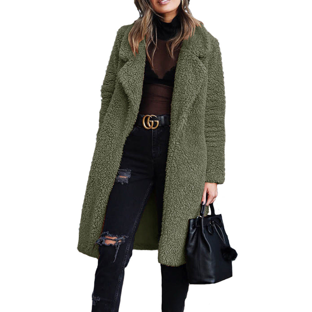 Faux fur coat for women with soft lining and loose design Lune London
