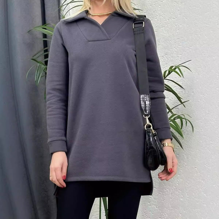 Longline Casual Sweatshirt Tunic Women Lune London